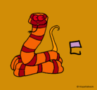 Dibujo Serpiente pintado por nanu