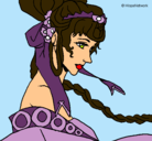 Dibujo Princesa china pintado por karliz_2000