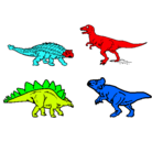 Dibujo Dinosaurios de tierra pintado por maty