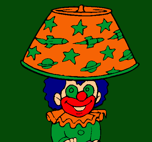 Payaso lámpara