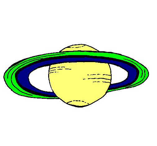 Dibujo Saturno pintado por lukas12