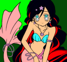 Dibujo Sirena pintado por secret54