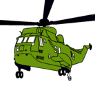 Dibujo Helicóptero al rescate pintado por reynel
