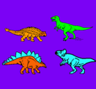 Dibujo Dinosaurios de tierra pintado por rocece