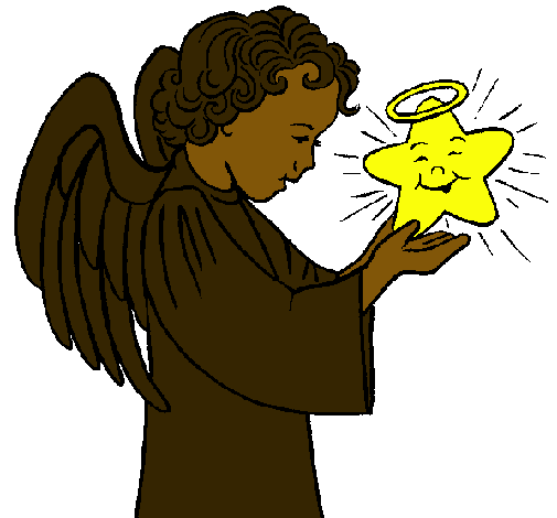 Dibujo Ángel y estrella pintado por Maria_15