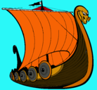 Dibujo Barco vikingo pintado por jghgfd