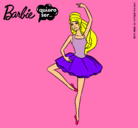 Dibujo Barbie bailarina de ballet pintado por vallet