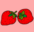 Dibujo fresas pintado por NellyTelly