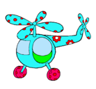 Dibujo Helicóptero adornado pintado por alexa1