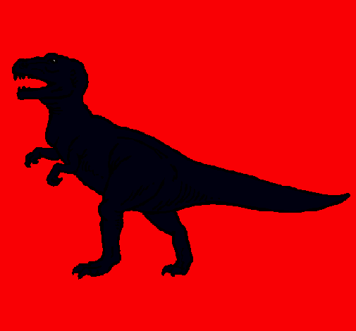 Dibujo Tiranosaurus Rex pintado por chipipi