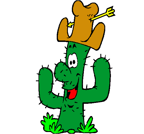 Cactus con sombrero