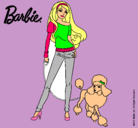 Dibujo Barbie con look moderno pintado por christian1