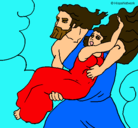 Dibujo El rapto de Perséfone pintado por 1004