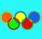Dibujo Anillas de los juegos olimpícos pintado por adrian0208