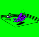 Dibujo Lucha en el ring pintado por nooooooo!