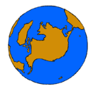 Dibujo Planeta Tierra pintado por guardado3545