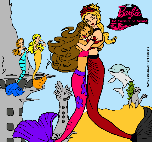 Barbie sirena y la reina sirena