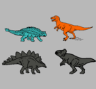 Dibujo Dinosaurios de tierra pintado por luly1