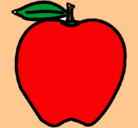 Dibujo manzana pintado por NellyTelly