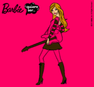 Dibujo Barbie la rockera pintado por barbie2009