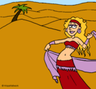 Dibujo Sahara pintado por Mirene