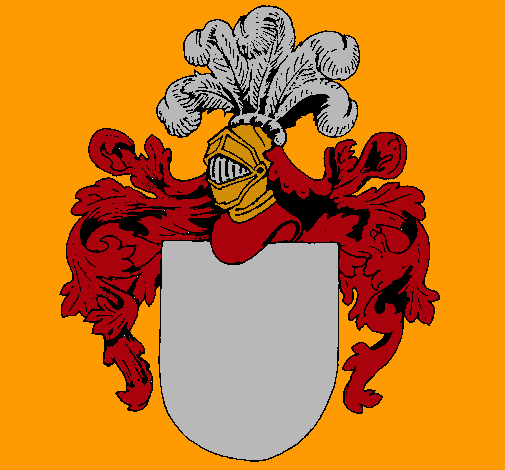 Escudo de armas y casco