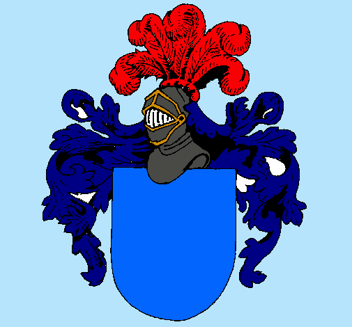 Escudo de armas y casco