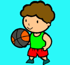 Dibujo Jugador de básquet pintado por jeae