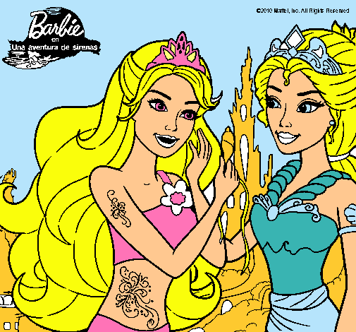 Barbie se despiede de la reina sirena