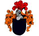 Dibujo Escudo de armas y casco pintado por fgfbfbdngtmy