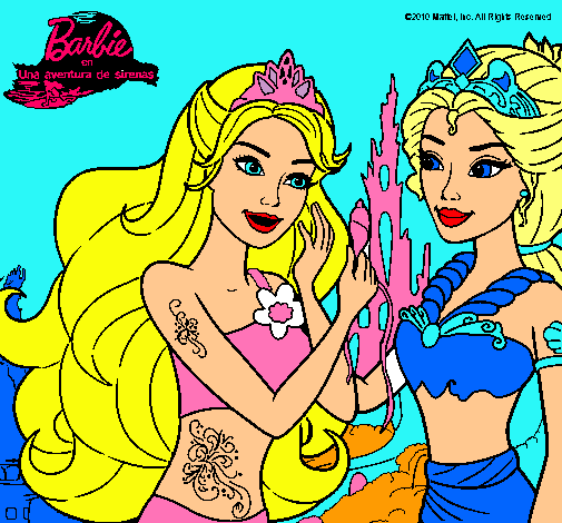 Barbie se despiede de la reina sirena