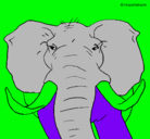 Dibujo Elefante africano pintado por pokhontasdacy
