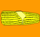 Dibujo Mazorca de maíz pintado por buzzteran