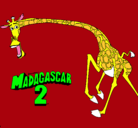 Dibujo Madagascar 2 Melman 2 pintado por alana