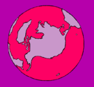 Dibujo Planeta Tierra pintado por luly_de_balles
