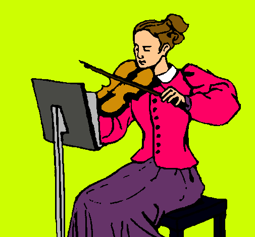 Dama violinista