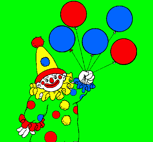 Payaso con globos