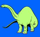 Dibujo Braquiosaurio II pintado por migel