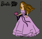 Dibujo Barbie vestida de novia pintado por carmen20012306