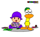 Dibujo Pocoyó y Pato pintado por CrIsStInAhH