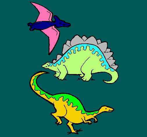 Tres clases de dinosaurios