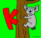 Dibujo Koala pintado por gabib