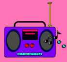 Dibujo Radio cassette 2 pintado por GranCrack