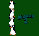 Dibujo Madagascar 2 Pingüinos pintado por nurialamejor