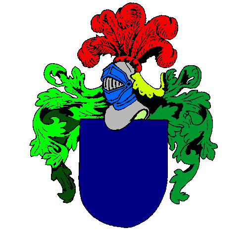 Escudo de armas y casco