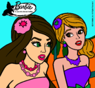 Dibujo Barbie y su amiga pintado por marinita19