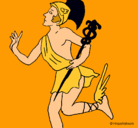 Dibujo Hermes pintado por 1004