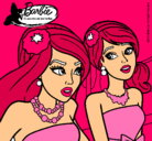 Dibujo Barbie y su amiga pintado por 444444444444