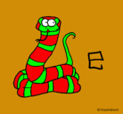 Dibujo Serpiente pintado por dexa