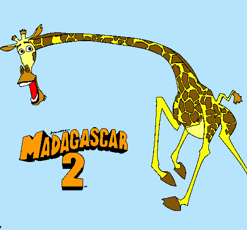 Dibujo Madagascar 2 Melman 2 pintado por Qkique